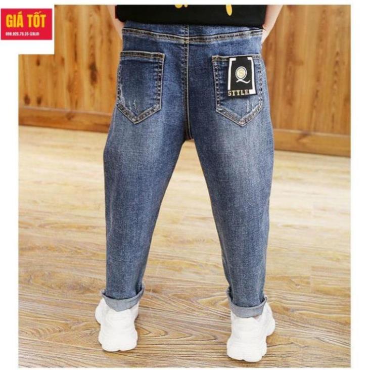 Quần jean cho bé trai 3 - 12 tuổi☑️ Quần bò bé trai 10 tuổi size đại 30kg 35kg 40kg 20kg 25kg