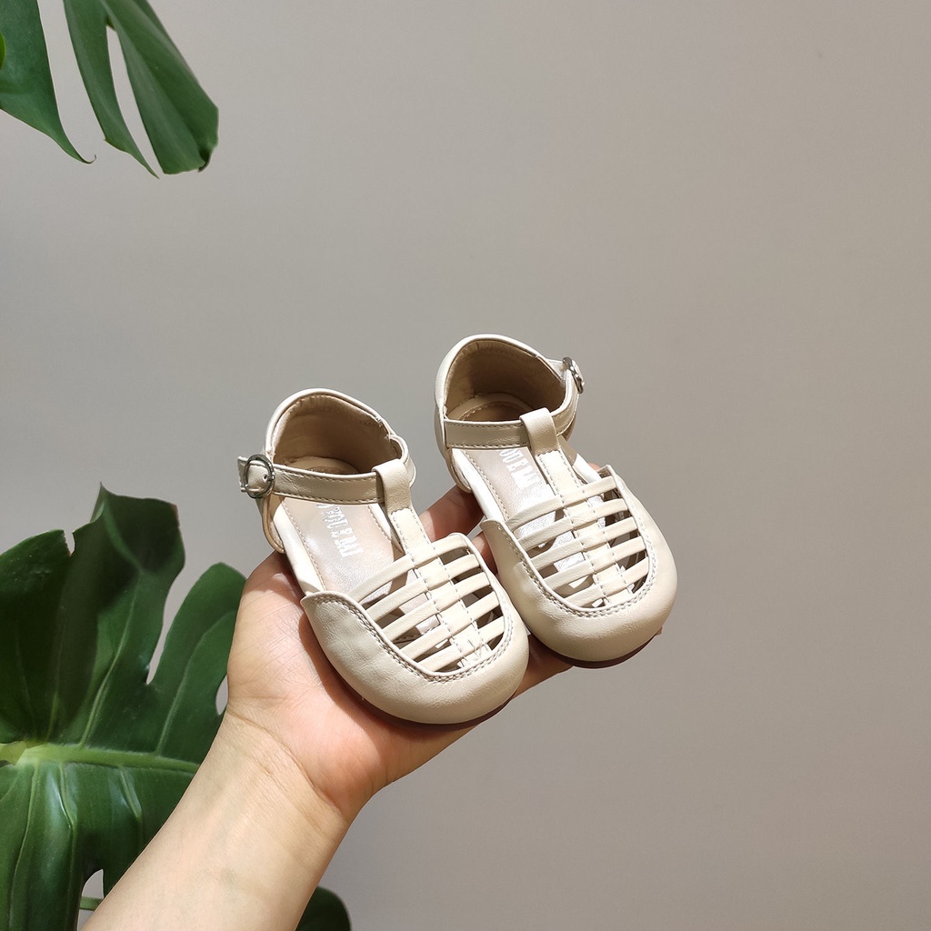 Hàng Mới Về Giày Sandal Hở Ngón Đế Mềm Thoải Mái Thời Trang Mùa Hè Cho Bé Gái 1-6 Tuổi