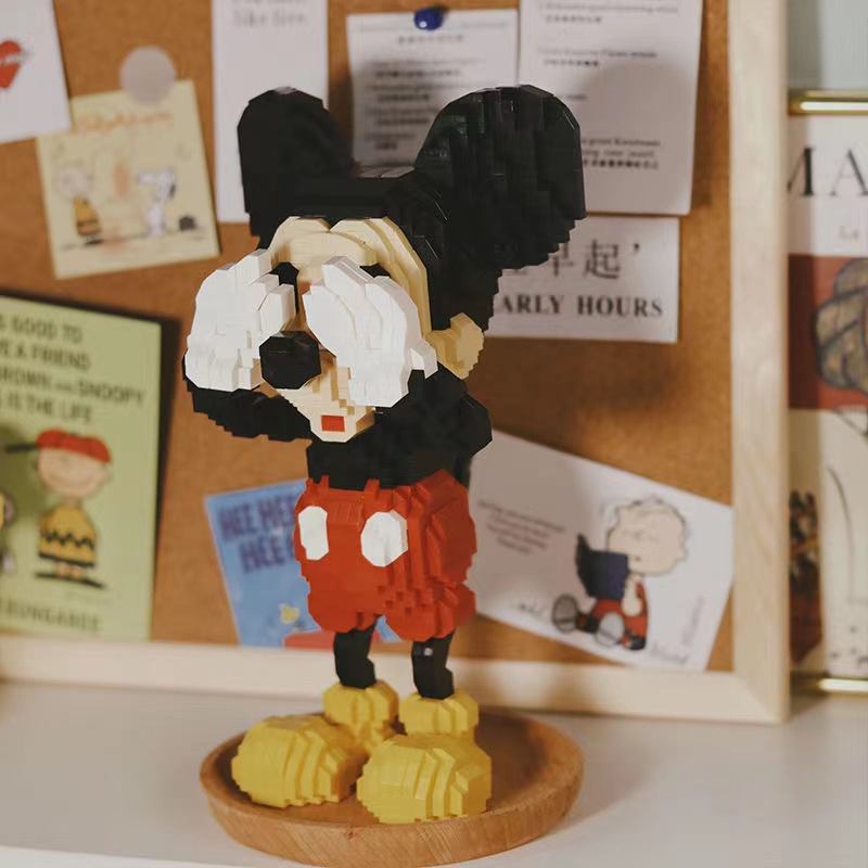 Bộ Đồ Chơi Lắp Ráp Mô Hình Nhân Vật Disney Mickey Minnie Mini