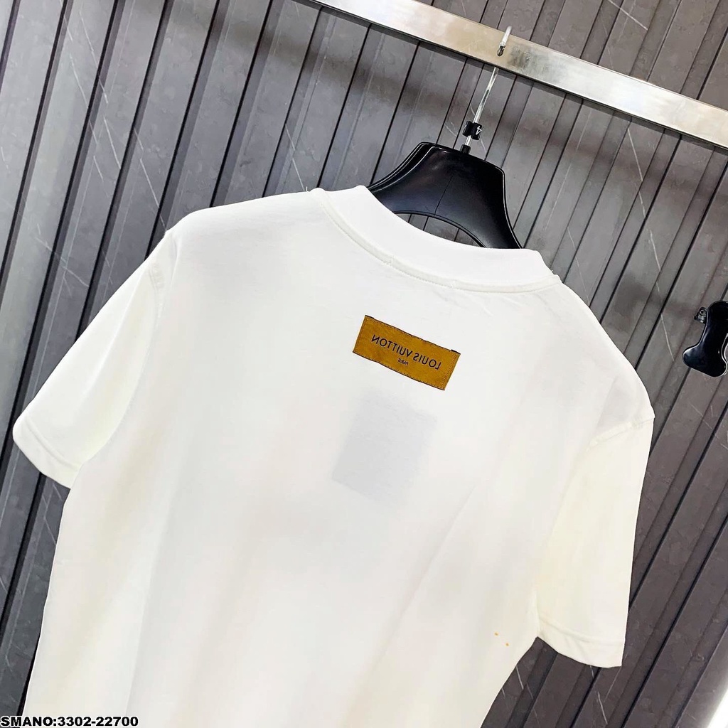Áo phông nam LV chữ thêu,áo thun nam ngắn tay mẫu  mới hot dễ mặc áo đôi thích hợp mọi lứa tuổi chất thoáng mát L8889