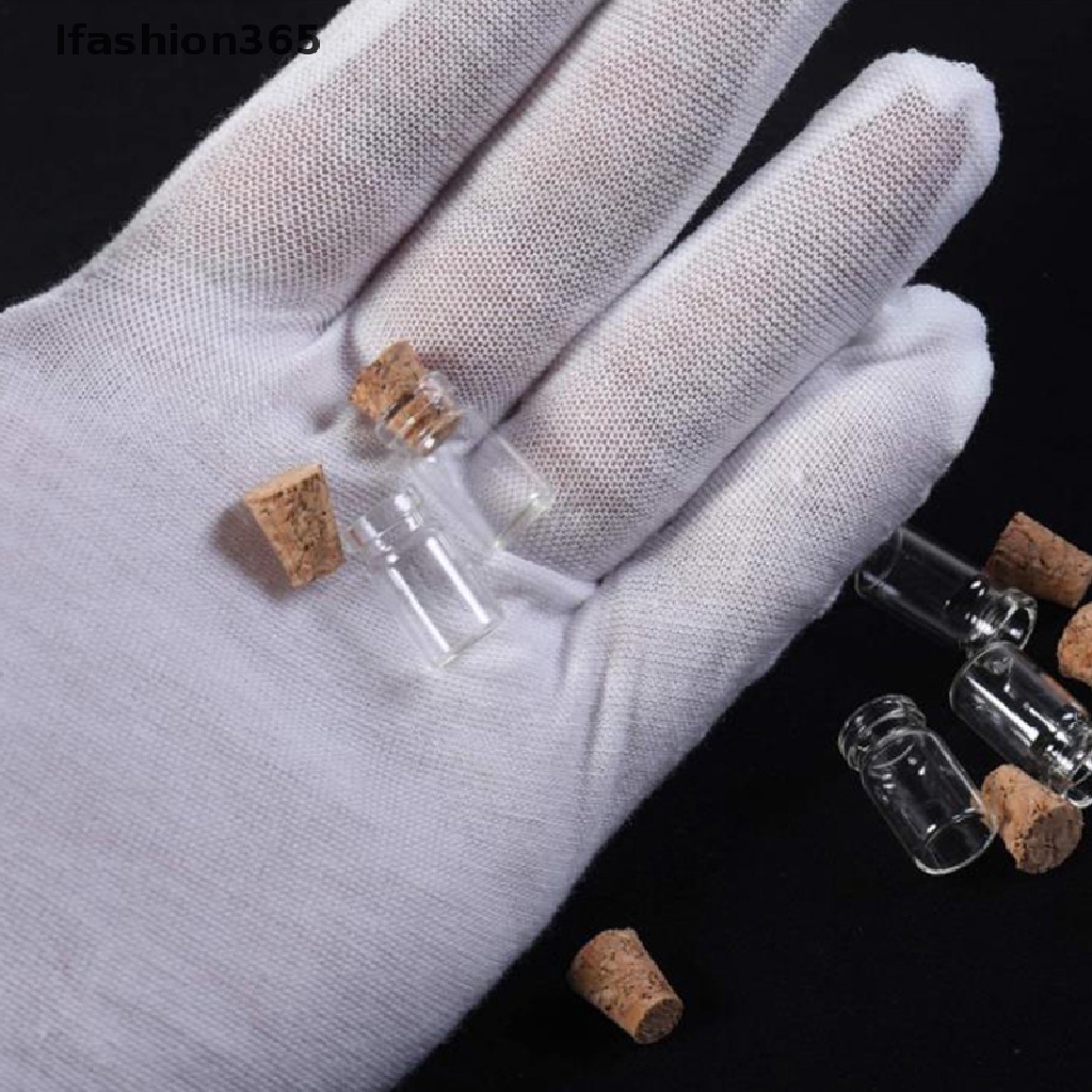 10 Lọ thủy tinh nút bần mini 0.5ml chuyên dụng 365