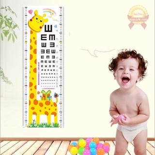Decal dán tường thước đo chiều cao cho bé