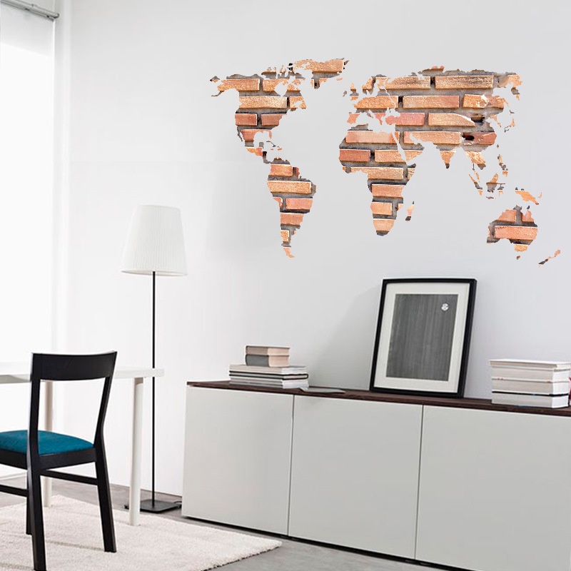 Decal 3D dán trang trí văn phòng siêu đẹp, sang trọng, dễ thương - hàng CAO CẤP loại 1 có sẵn giao ngay