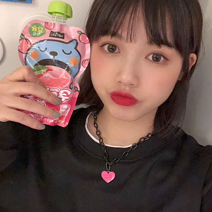 Dây chuyền mặt hình trái tim phong cách hiphop Hàn Quốc thời trang mới