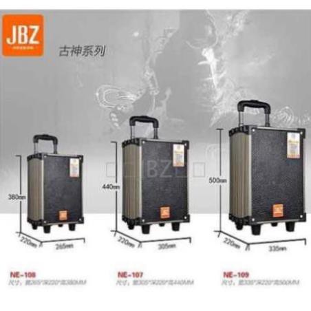 Loa kéo Jbz - 108 và JBZ - 0804 Bass 2 tấc - ( tặng 1 micro không dây ) Kèm sạc  dây tín hiệu tivi