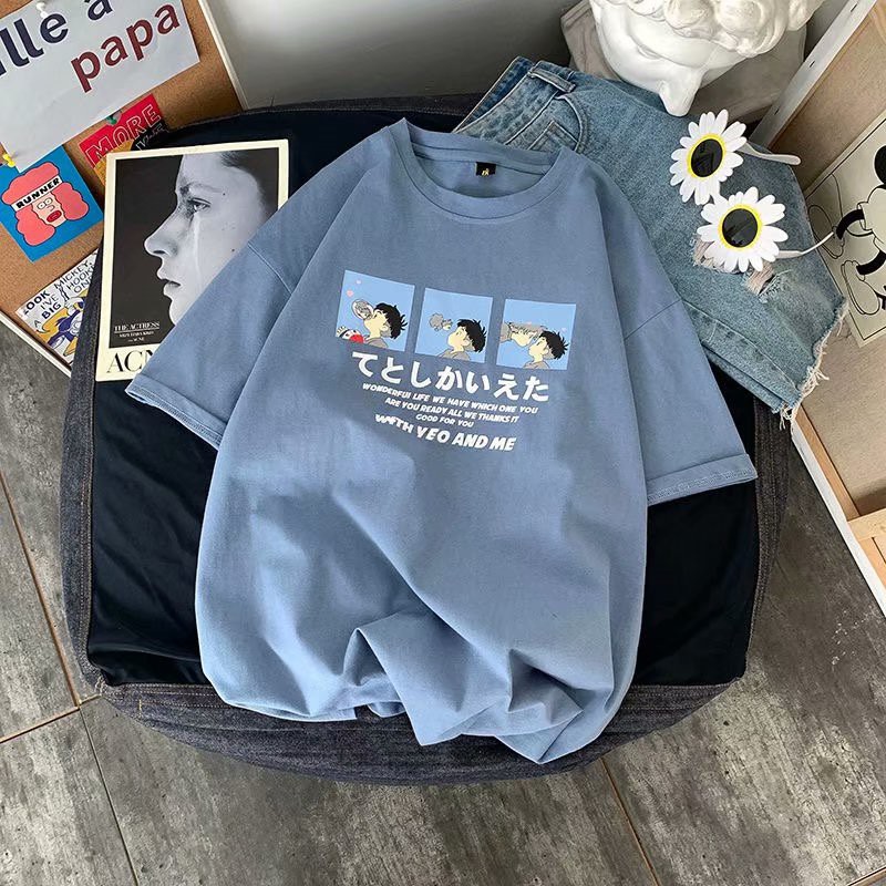 Áo Thun Ngắn Tay Thời Trang Mùa Hè Dành Cho Nam Nữ Size M-3XL | BigBuy360 - bigbuy360.vn