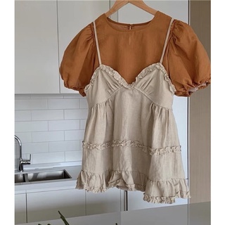 ( Có sẵn ) Set váy yếm babydoll dễ thương