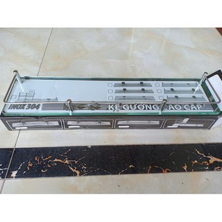 Kệ kính nhà tắm có lan can