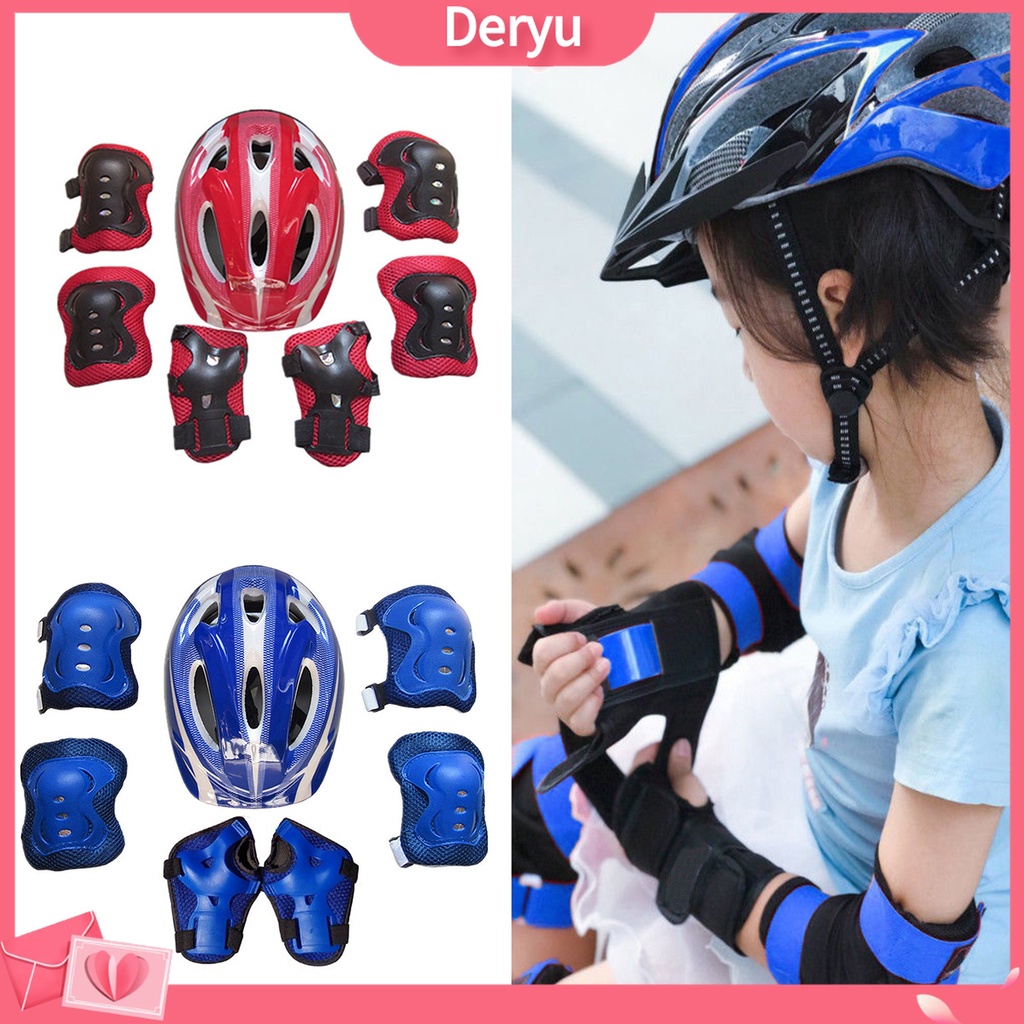 Bộ dụng cụ bảo vệ bé khi trượt patin/chạy xe đạp cho bé luyện tập tiện dụng