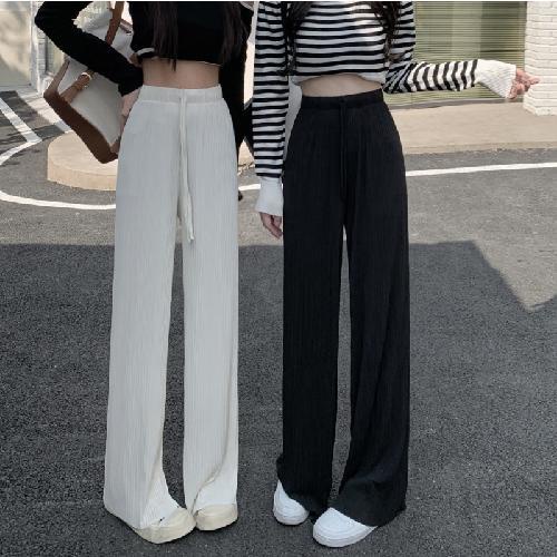 COZOK Quần thể thao COZOK dây rút dáng rộng có gân lưng cao