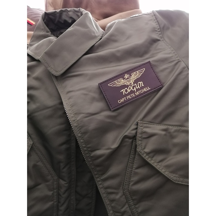 Huy Hiệu Bằng Da In Chữ top gun 2 us Navyaviator 3D Dán Trang Trí Balo / Huy Hiệu / Băng Cánh Tay / Băng Cài Áo Khoác