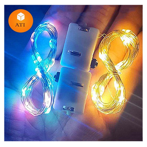 Dây đèn Led dùng pin ,dây đèn đom đóm 2 mét nhấp nháy