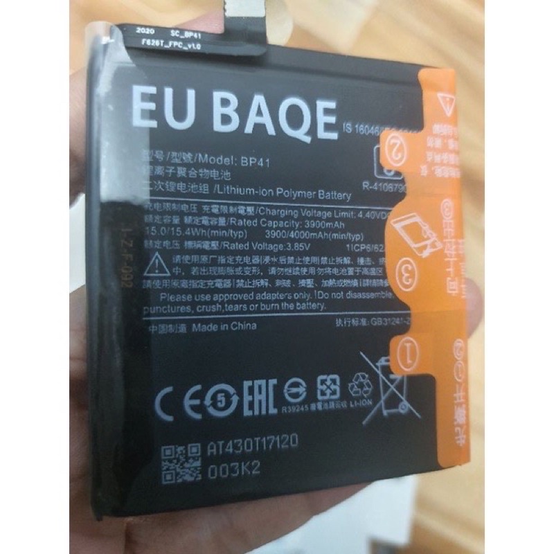 Pin Xiaomi Mi 9T K20 BP41