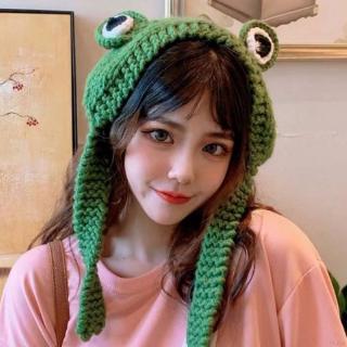 Mũ len ếch mềm đáng yêu cho nữ