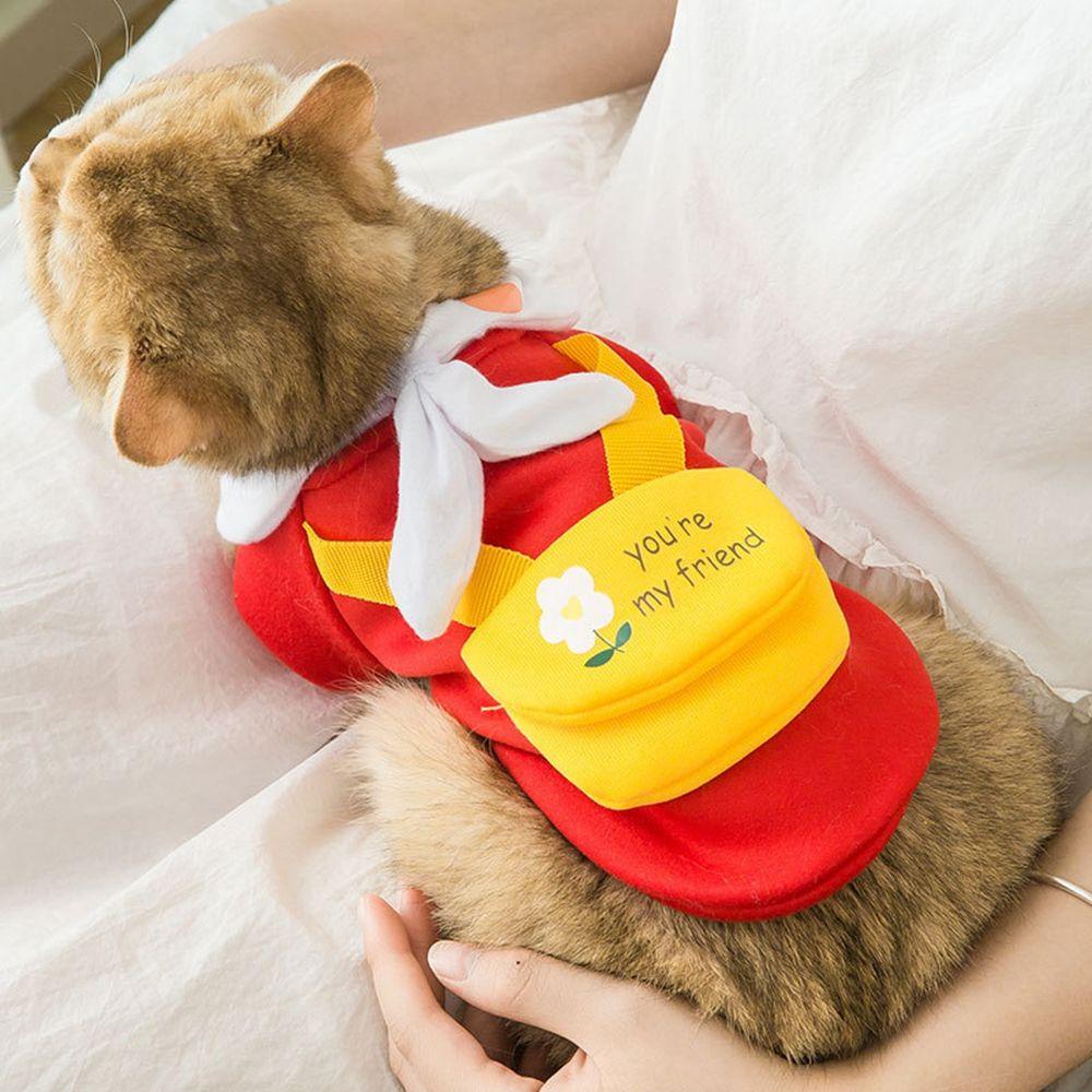 Áo Khoác Mềm Mại Có Nơ Thời Trang Thu Đông Cho Thú Cưng