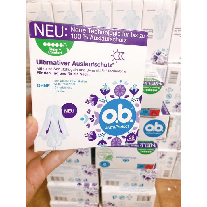 Combo 10 chiếc tampon Ob (bán lẻ)  hàng Đức