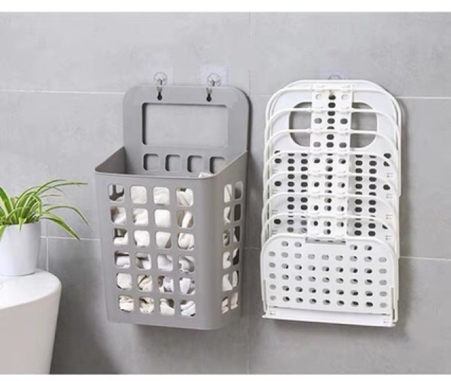 Ecohome Giỏ thu gom quần áo bẩn thu gọn