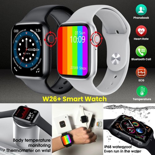 Đồng hồ thông minh HW22 PLUS - Cảm ứng 3D tràn viền 1.75 Inch Sử dụng nút nguồn và núm xoay Digital