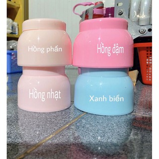 Hủ đựng kem 120g hình bầu tròn màu hồng