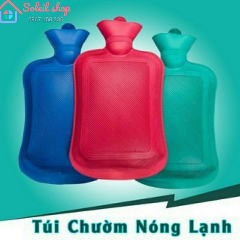 Túi chườm nóng lạnh - Túi chườm cao su an toàn, siêu bền, hỗ trợ giảm đau, hạ sốt  - Soleil Home