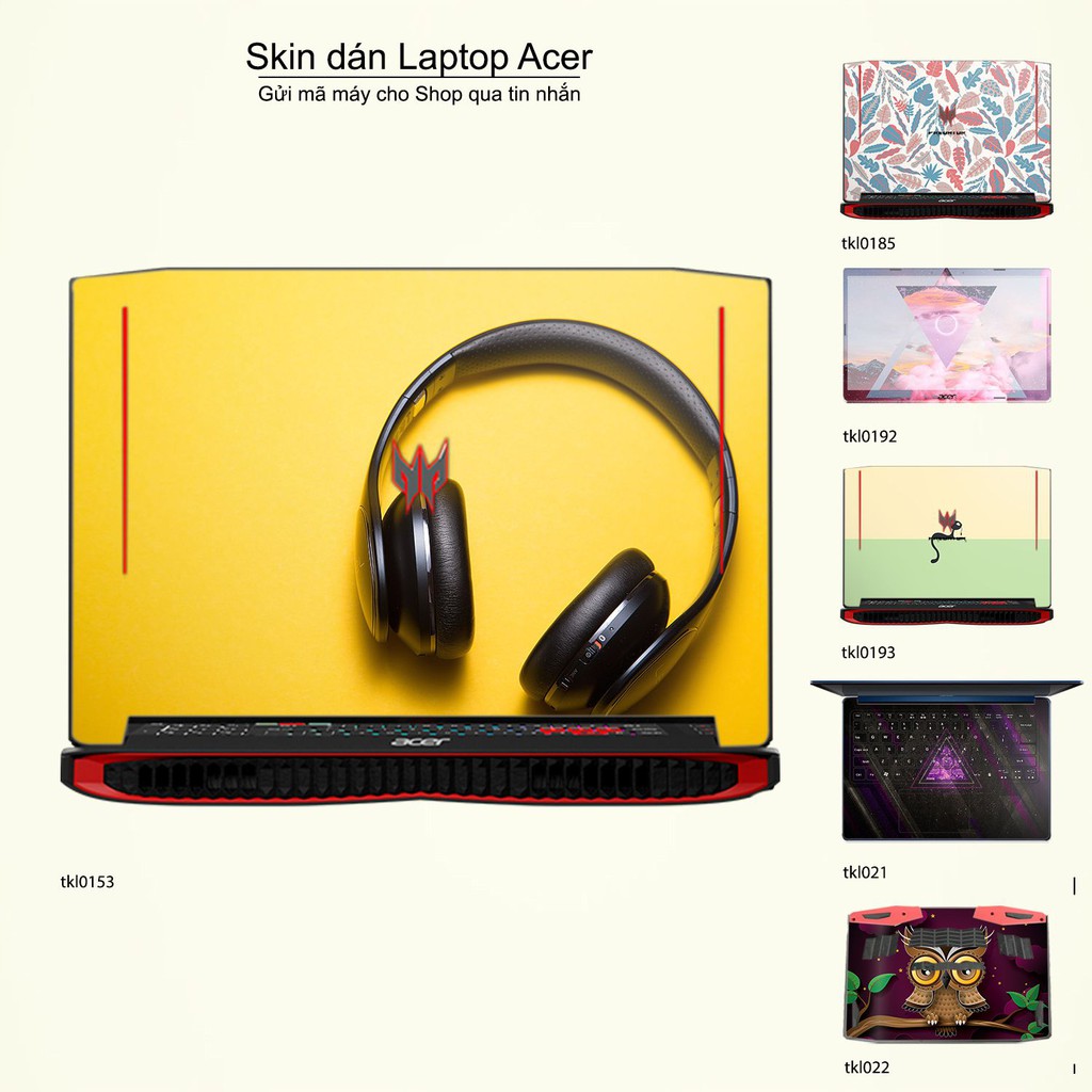 Skin dán Laptop Acer in hình thiết kế _nhiều mẫu 5 (inbox mã máy cho Shop)