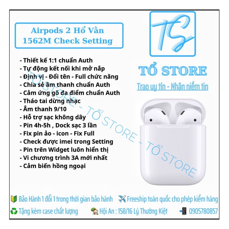 Tai Nghe TWS Air 2 Hổ Vằn 1562m Check Setting | BigBuy360 - bigbuy360.vn
