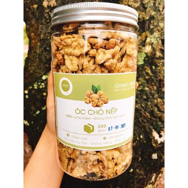 Nhân Hạt óc chó Trần Anh Food - Nhân Hạt óc chó vàng, 500g loại 1 thơm ngon sấy nguyên vị, hạt óc chó nướng vị mật ong
