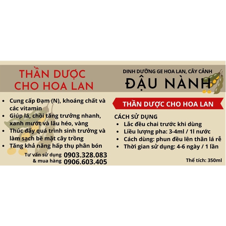Dịch Chuối, Phân bón GE cho Hoa Lan & Cây cảnh: Thơm, Nha đam, Gừng, Đậu Nành, Chuối -