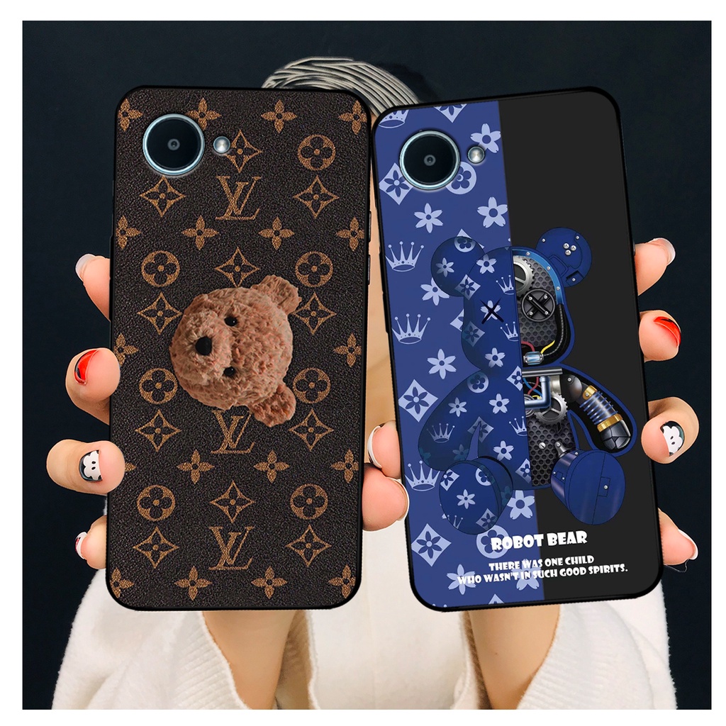 Ốp lưng Realme C30s in hình bearbrick, kwas thời trang cao cấp