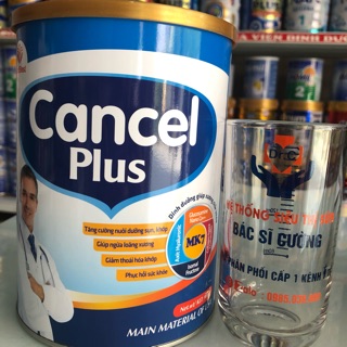 Sữa cancel plus900g là sản phẩm chuyên biệt cho người thoái hoá xương khoeps , nguòi loãng xương , sau phẫu thuật xương