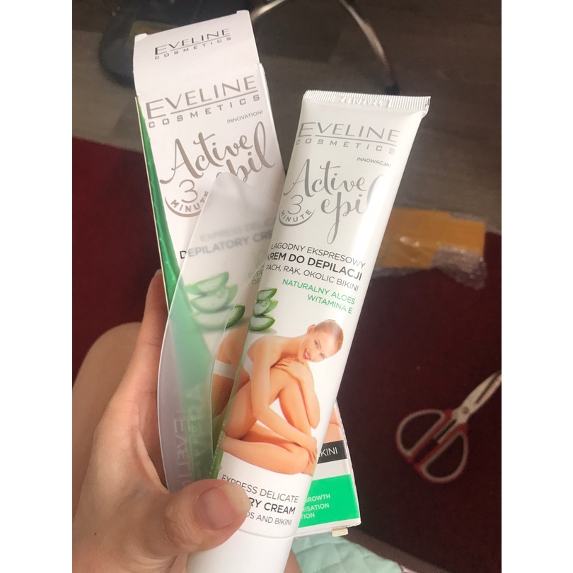 Kem tẩy lông Eveline Active Depil 3 loại dành cho mọi loại da 125ml