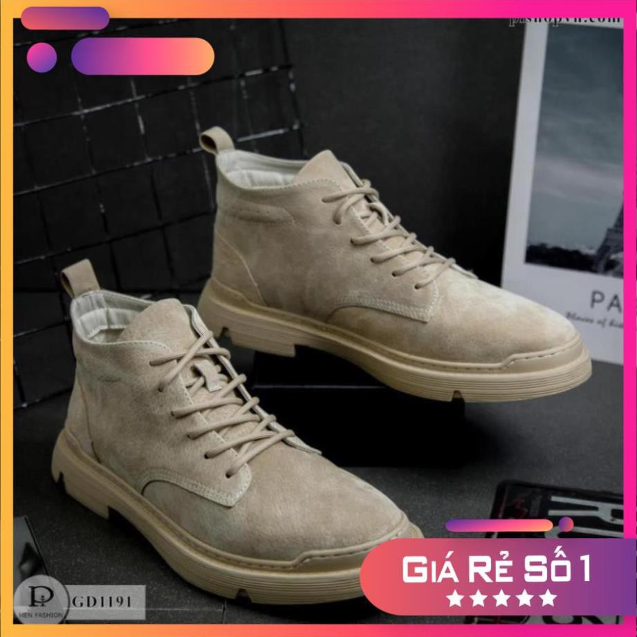 Giày nam cao cổ chất liệu da lộn kiểu dáng thời trang năng động hàn quốc GD1191 Sale 11 -op1 ' ˇ " < 🍀 " ,