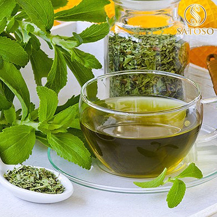 Trà cỏ ngọt SATOSO 1kg sấy khô hỗ trợ tiểu đường cao huyết áp SA18