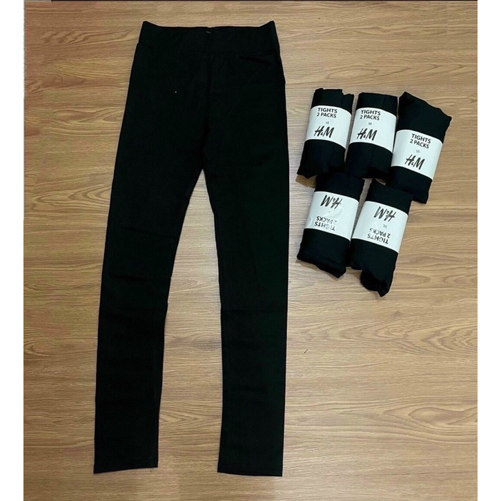 Quần Legging Dáng Dài Za Ra Cạp Cao Co Giãn Chất Cotton Nữ