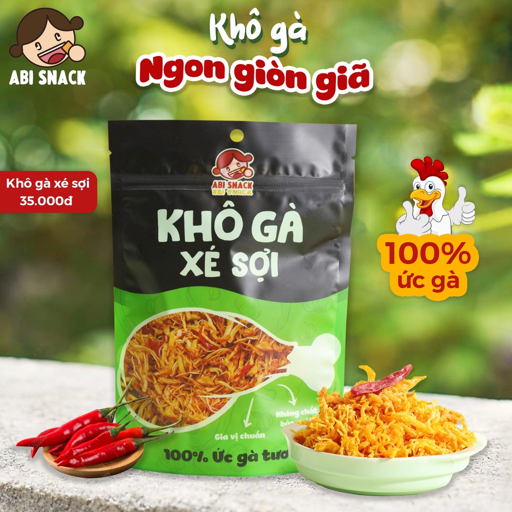 [ ABI SNACK ] KHÔ GÀ XÉ SỢI ABI SNACK | BigBuy360 - bigbuy360.vn