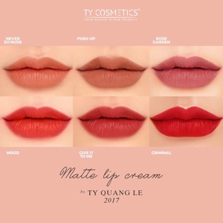 Son kem lỳ matte lip cream Ty comestic