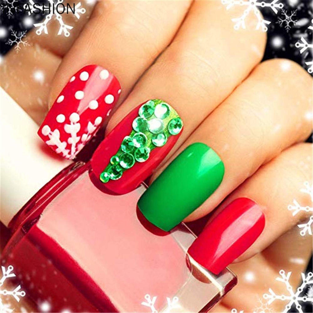 [Hàng mới về] 500 Móng tay giả bằng ABS trong suốt nhiều màu tuỳ chọn kèm hộp đựng