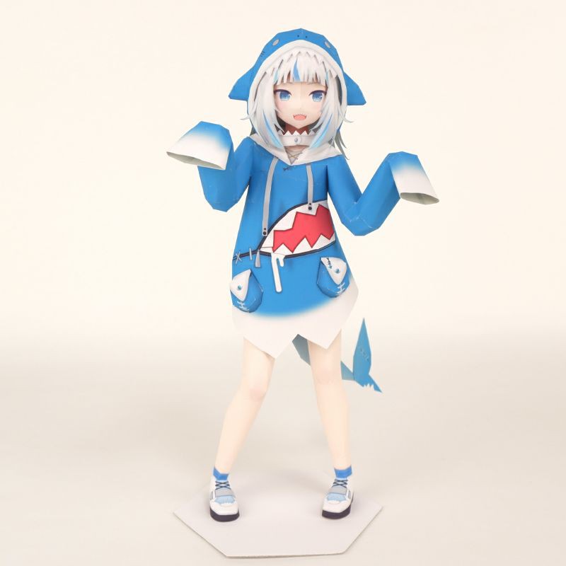 Mô hình giấy anime girl  VTuber Hololive: Gawr Gura