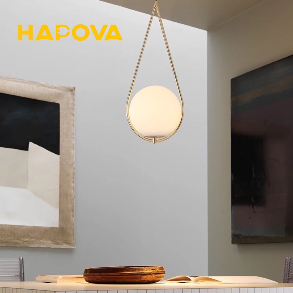 Đèn thả trang trí phòng khách phòng ngủ Decor HAPOVA WIRE 5009 Hình Giọt Nước