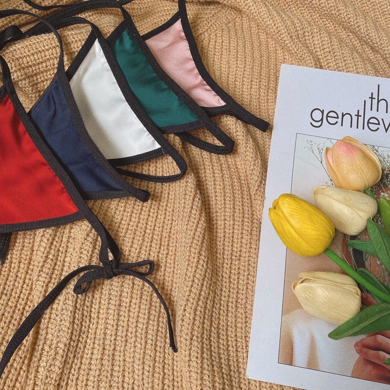 QD015 -quần lót cột dây  lọt khe lụa  viền - quần lót nữ -KELLYWANG