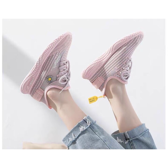 K02 FREESHIP GIÀY THỂ THAO HOA CÚC ĐẾ BÁNH MỲ SIÊU ÊM CHÂN MỚI FULLBOX