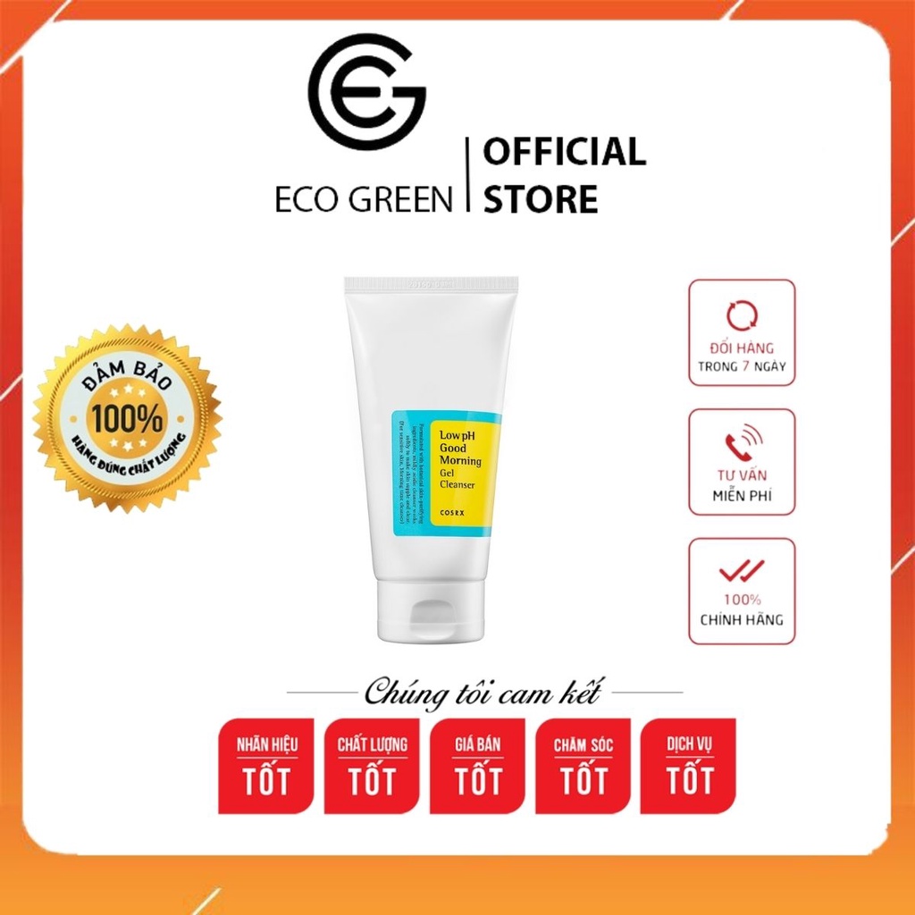 [Hàng Chính Hãng]Sữa Rửa Mặt Cosrx Low pH Good Morning Gel Cleanser 150ml - EcoGreen Official | BigBuy360 - bigbuy360.vn