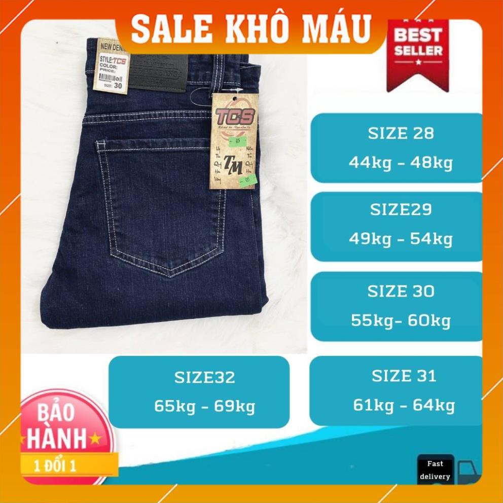 Quần dài nam giá rẻ (FREE SHIP) Quần Jean Nam Trơn Hàng VNXK Jean Co Giãn Cao Cấp (44-72KG) | BigBuy360 - bigbuy360.vn