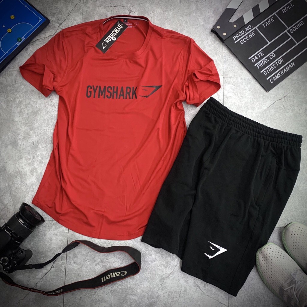 Bộ quần áo thể thao nam Gymshark trẻ trung Shark003 - Thun cao cấp - Key Sport chuyên đồ thể thao nam tập GYM, YOGA