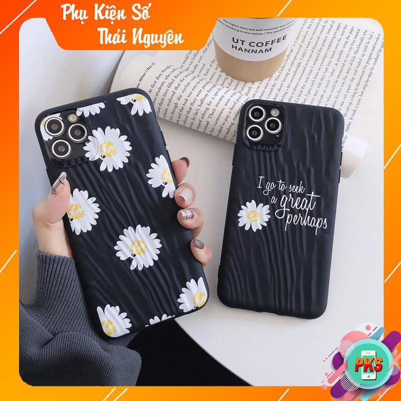 ỐP LƯNG HOA CÚC HÀN QUỐC - ỐP IPHONE DẺO SÓNG LỒI 3D - NHĂN 6 6PLUS 7PLUS 8PLUS X XSMAX 11 11PROMAX -Hồng Anh Case
