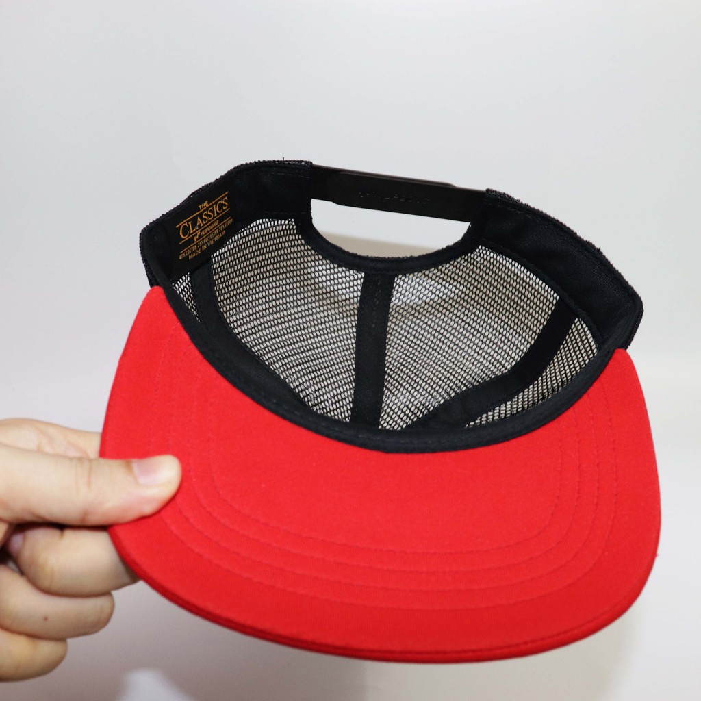 Nón Kết Nón Snapback DG Trắng Kết Đỏ DG001.