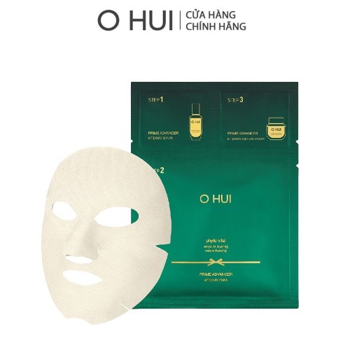 Mặt nạ tinh chất chống lão hóa cao cấp 2 trong 1 OHUI Prime Advancer Ampoule Mask 37ml