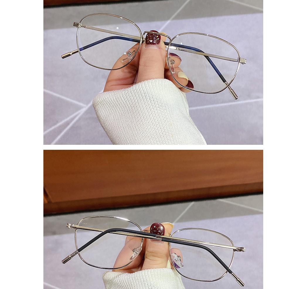 MATA MATA Mắt Kính Gọng Kim Loại Chống Ánh Sáng Xanh Thời Trang