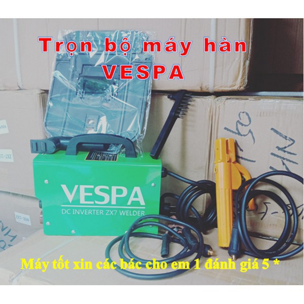 Máy hàn điện tử Vespa zx7-250-tặng bộ kìm hàn - VESPA-ZX7-250