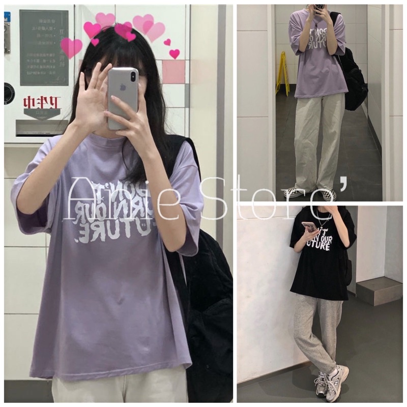 Áo Phông Unisex Dont Burn Our Cổ Tròn 🦋 Áo Thun Cộc Tay Dáng Rộng In Chữ 2 Màu 🦋